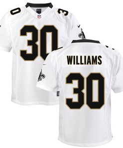 Jamaal Williams 30 New Orleans Saints Youth Game Jersey - White