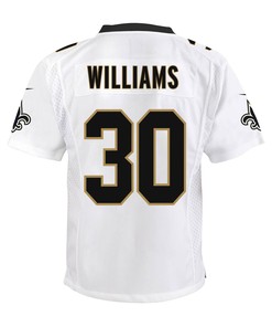 Jamaal Williams 30 New Orleans Saints Youth Game Jersey - White