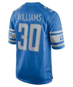 Jamaal Williams Detroit Lions Game Player Jersey - Blue