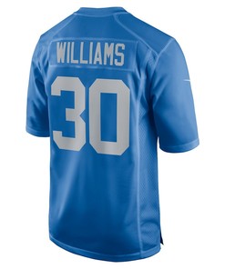 Jamaal Williams Detroit Lions Player Game Jersey - Blue