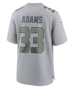 Jamal Adams 33 Seattle Seahawks Atmosphere Fashion Game Jersey - Gray
