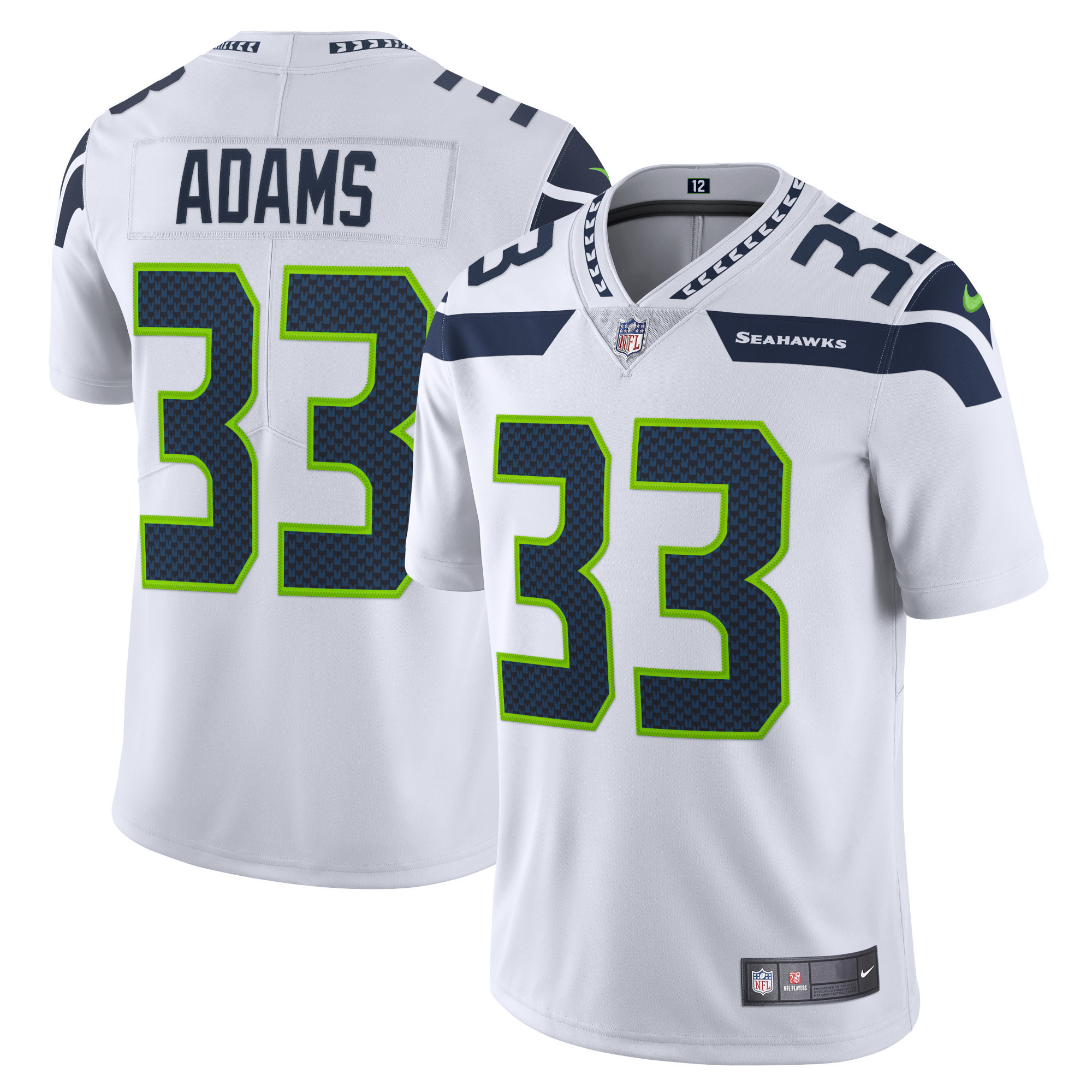 Jamal Adams Seattle Seahawks Vapor Limited Jersey - White Nfl