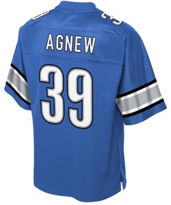 Jamal Agnew Detroit Lions Nfl Pro Line Historic Logo Player Jersey - Blue