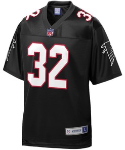 Jamal Anderson 32 Atlanta Falcons Pro Line Retired Player Jersey - Black
