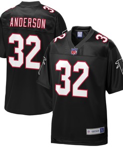Jamal Anderson Atlanta Falcons Nfl Pro Line Retired Player Jersey - Black