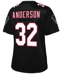 Jamal Anderson Atlanta Falcons Nfl Pro Line Womens Retired Player Jersey - Black
