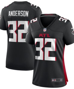 Jamal Anderson Atlanta Falcons Womens Game Retired Player Jersey - Black Nfl