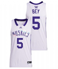 Jamal Bey 5 Washington Huskies 2022 Basketball Honoring Black Excellence Men Jersey - White