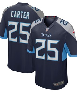 Jamal Carter Tennessee Titans Player Game Jersey - Navy Nfl