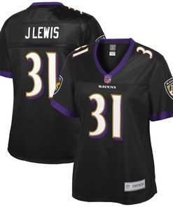 Jamal Lewis Baltimore Ravens Nfl Pro Line Womens Retired Player Jersey - Black