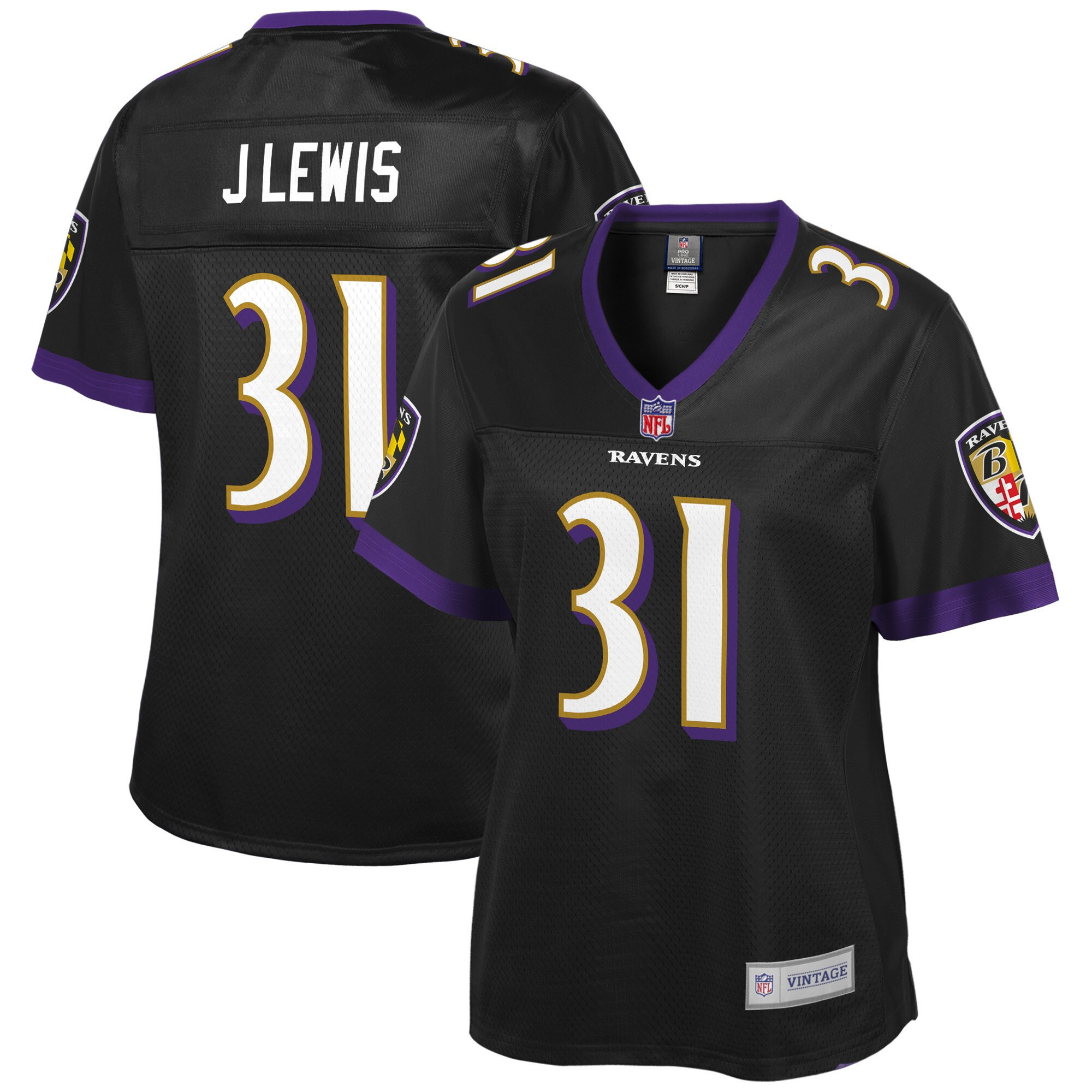 Jamal Lewis Baltimore Ravens Nfl Pro Line Womens Retired Player Jersey - Black Nfl