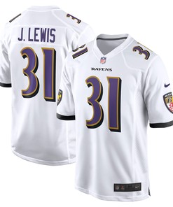 Jamal Lewis Baltimore Ravens Retired Player Game Jersey - White Nfl