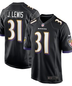 Jamal Lewis Baltimore Ravens Retired Player Jersey Black Nfl