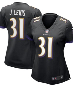 Jamal Lewis Baltimore Ravens Womens Retired Player Jersey - Black Nfl