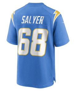 Jamaree Salyer Los Angeles Chargers Game Player Jersey - Powder Blue