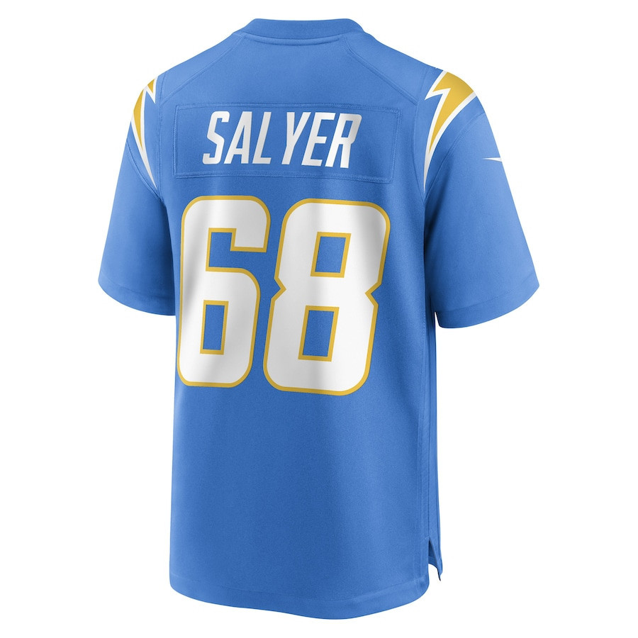 Jamaree Salyer Los Angeles Chargers Game Player Jersey - Powder Blue