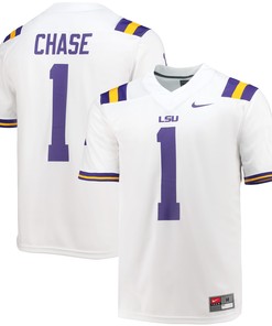 Jamarr Chase Lsu Tigers 2021 Draft Class Game Jersey - White Ncaa