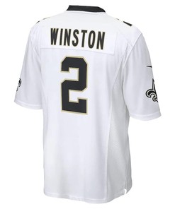 Jameis Winston 2 New Orleans Saints Game Player Jersey - White