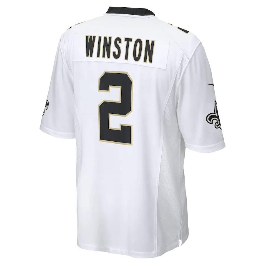 Jameis Winston 2 New Orleans Saints Game Player Jersey - White