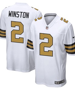 Jameis Winston 2 New Orleans Saints Men Alternate Game Jersey - White