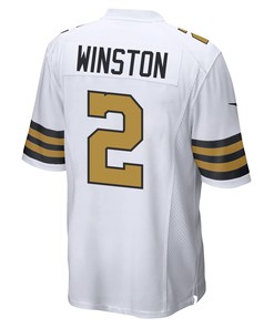 Jameis Winston 2 New Orleans Saints Men Alternate Game Jersey - White