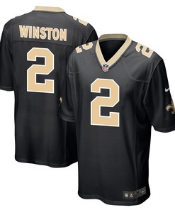 Jameis Winston 2 New Orleans Saints Men Game Jersey - Black