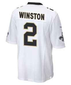 Jameis Winston 2 New Orleans Saints Men Game Jersey - White