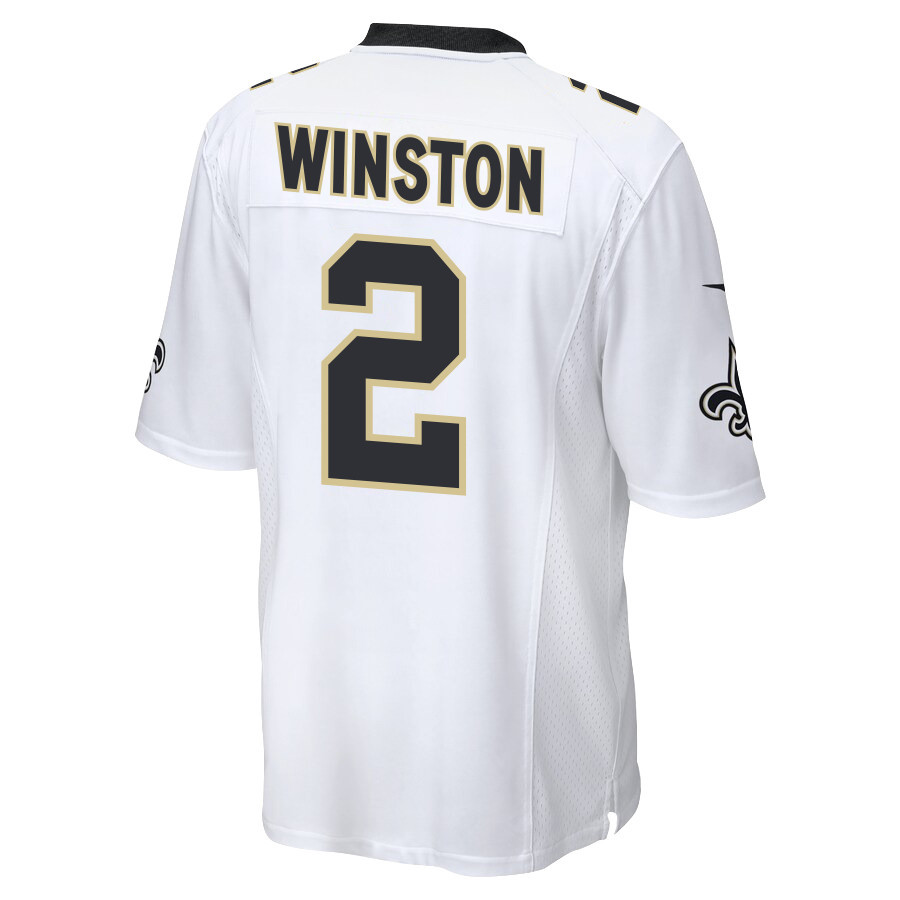 Jameis Winston 2 New Orleans Saints Men Game Jersey - White