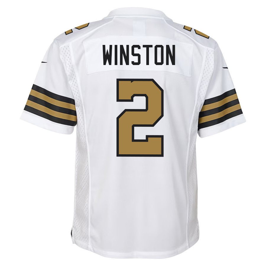 Jameis Winston 2 New Orleans Saints Youth Alternate Game Jersey - White