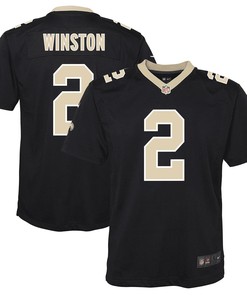 Jameis Winston 2 New Orleans Saints Youth Game Jersey - Black