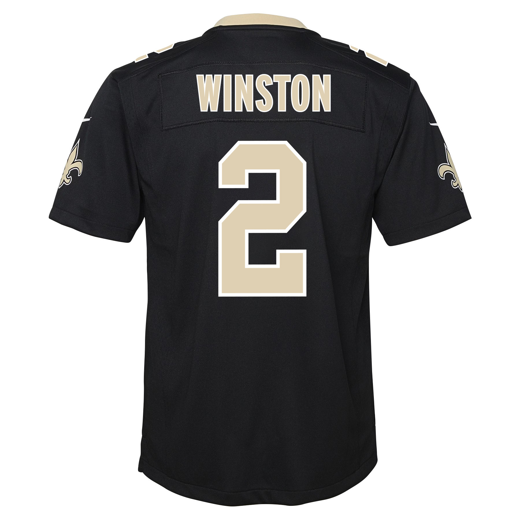 Jameis Winston 2 New Orleans Saints Youth Game Jersey - Black