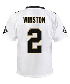 Jameis Winston 2 New Orleans Saints Youth Game Jersey - White
