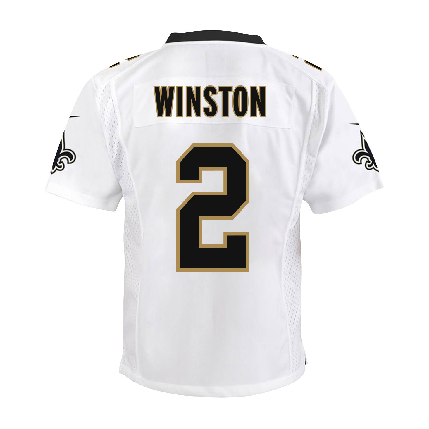 Jameis Winston 2 New Orleans Saints Youth Game Jersey - White