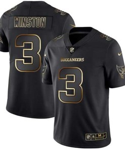 Jameis Winston #3 Tampa Bay Buccnaneers Nfl Explosion Legendary Gold Black Jersey