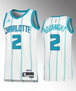 James Bouknight 2 2022-23 Charlotte Hornets White Association Edition Jersey Swingman