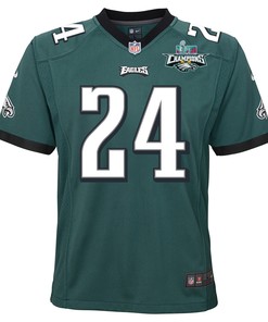 James Bradberry 24 Philadelphia Eagles Super Bowl LVII Champions 2 Stars 2 Stars Youth Game Jersey - Black