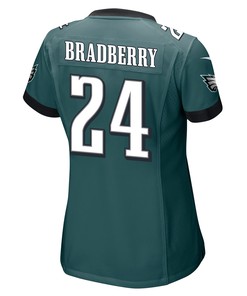 James Bradberry 24 Philadelphia Eagles Super Bowl LVII Champions 2 Stars Women Game Jersey - Midnight Green