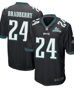 James Bradberry 24 Philadelphia Eagles Super Bowl LVII Champions Men Game Jersey - Black