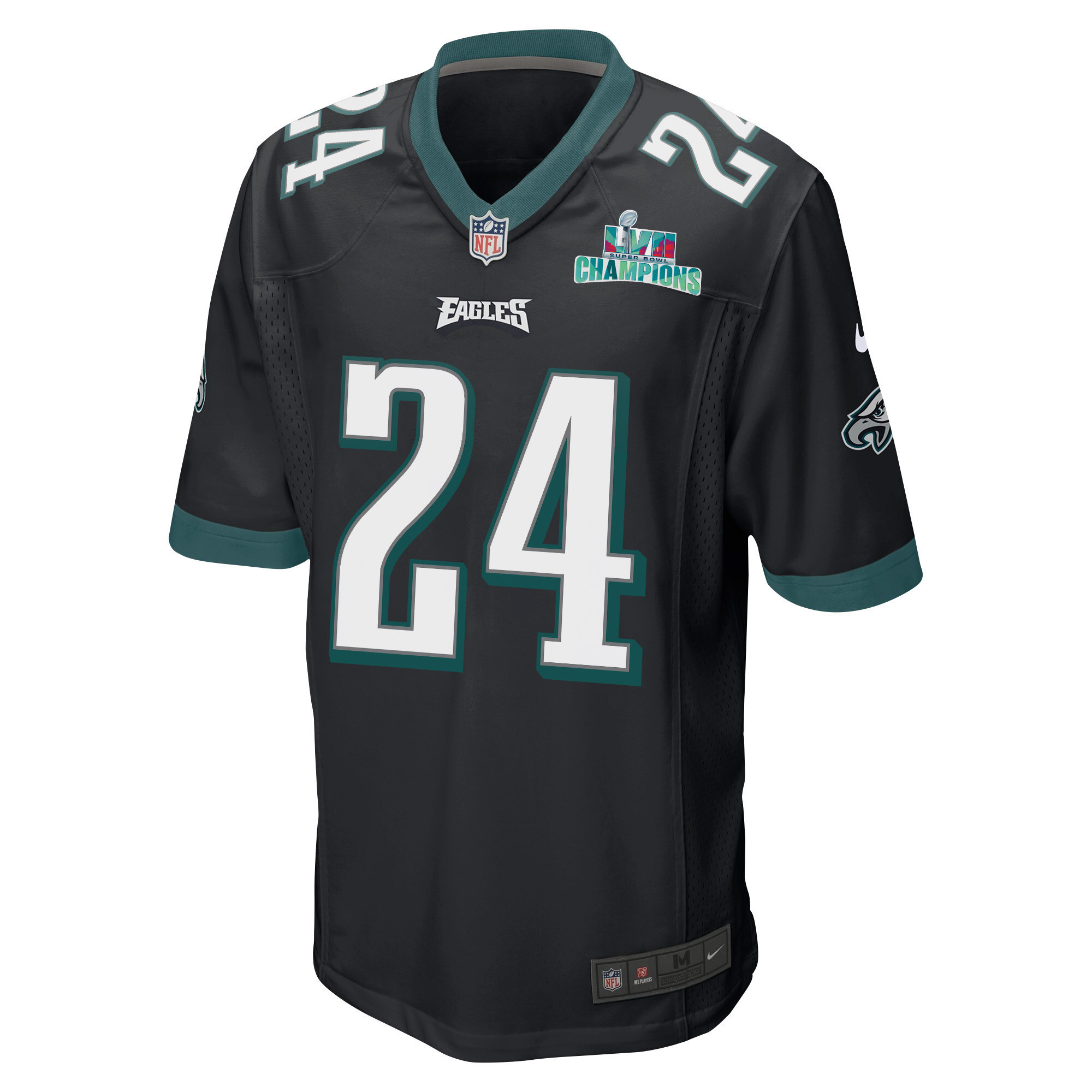 James Bradberry 24 Philadelphia Eagles Super Bowl LVII Champions Men Game Jersey - Black