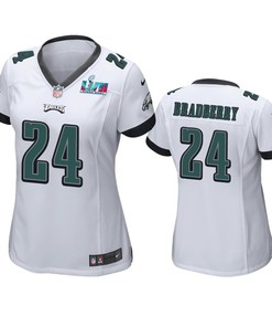 James Bradberry 24 Philadelphia Eagles Super Bowl LVII White Game Jersey - Women