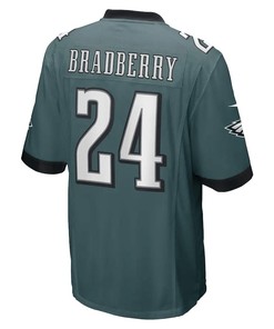 James Bradberry Philadelphia Eagles Game Player Jersey - Midnight Green