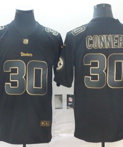 James Conner #30 Pittsburgh Steelers Nfl Explosion Legendary Gold Black Jersey