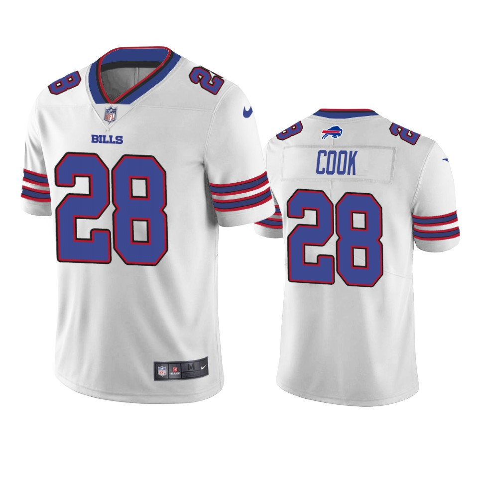 James Cook 28 Buffalo Bills White Vapor Limited Jersey