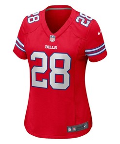 James Cook 28 Buffalo Bills Women's Alternate Game Jersey - Red