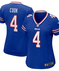 James Cook 4 Buffalo Bills Women's Game Player Jersey - Royal