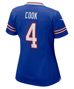 James Cook 4 Buffalo Bills Women's Game Player Jersey - Royal