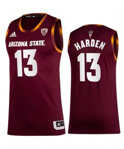 James Harden 13 Arizona State Sun Devils Alumni Uniform Jersey College Basketball Maroon