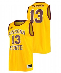 James Harden 13 Arizona State Sun Devils College Basketball Player Men Jersey - Gold