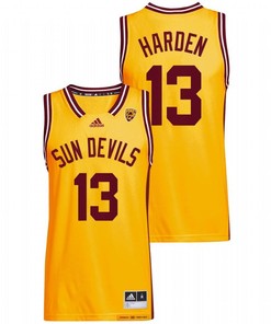 James Harden 13 Arizona State Sun Devils Reverse Retro Alumni Basketball Men Jersey - Gold