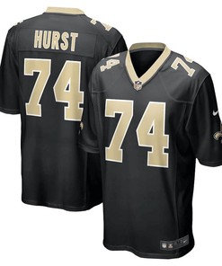 James Hurst 74 New Orleans Saints Game Jersey - Black